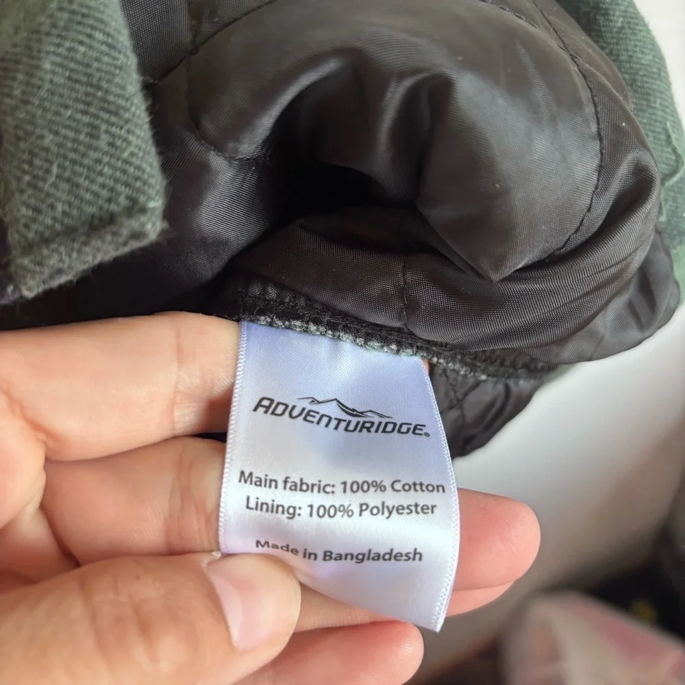 ⭐️⭐️⭐️Men’s Adventureridge green and black thick Flannel jacket size Large